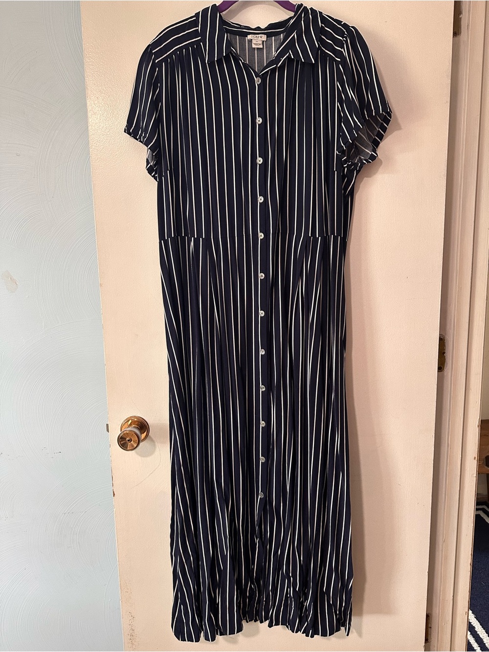 J. Crew Factory Striped Maxi Dress
